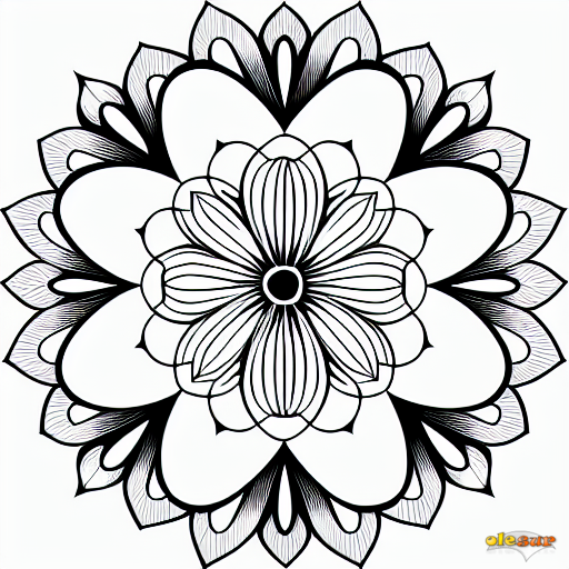  a style spanish flower mandala